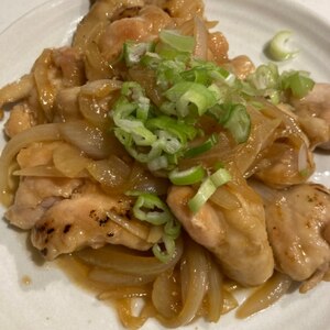 鶏もも肉のコロコロ甘辛炒め✩